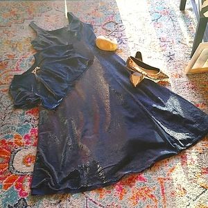 Vintage sparkly formal gown & bolero set